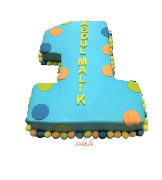 Number 1 Birthday Cake 2Kg